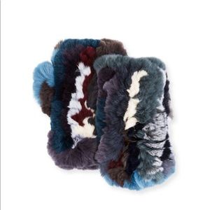 Neiman Marcus- Surell fingerless real fur gloves
